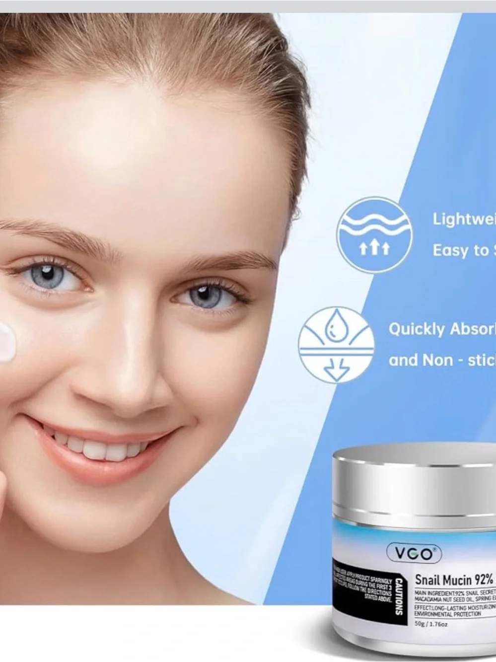Radiant Skincare Duo - White with Blue & Red Accents moisturizer NWT